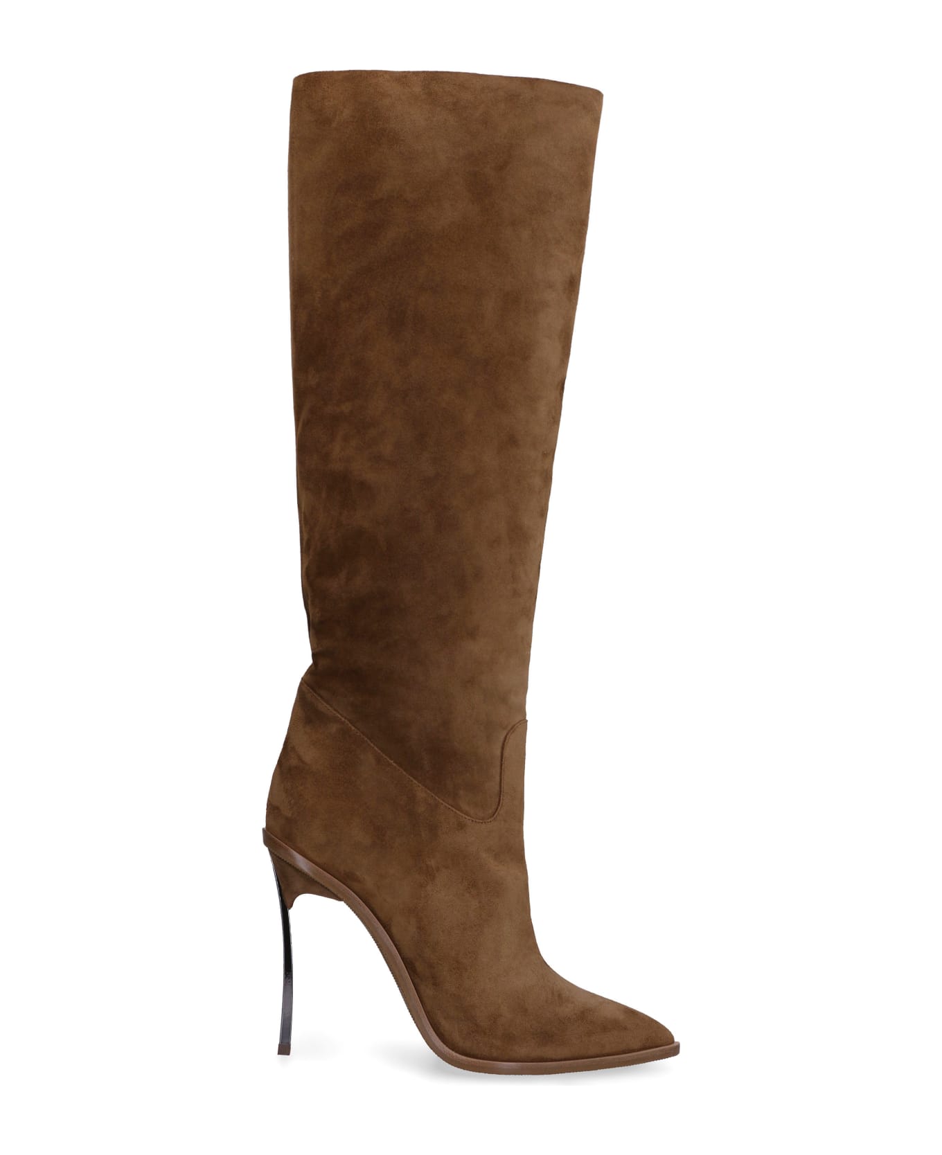 Casadei Suede Knee High Boots - brown ブーツ