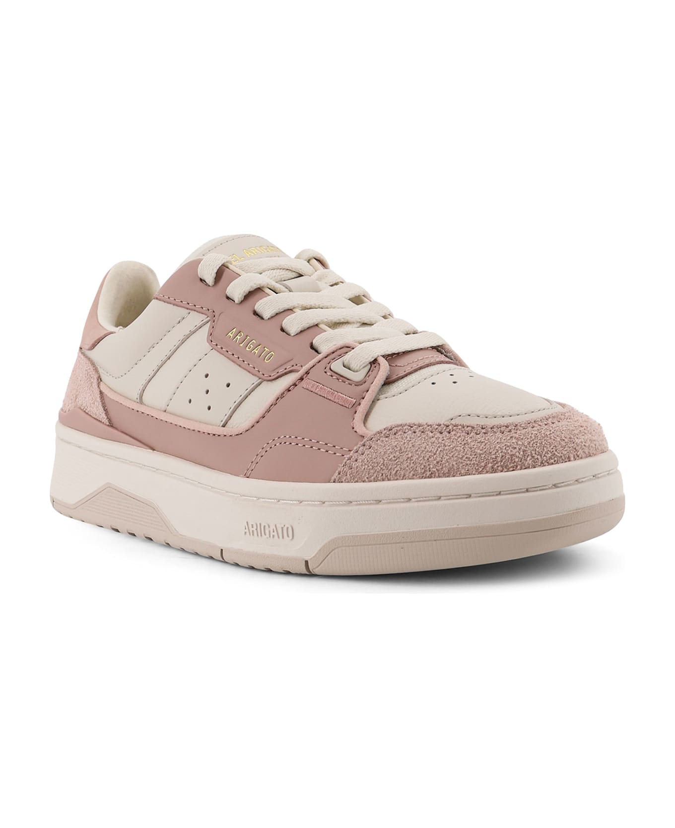 Axel Arigato Clay Low-top Suede And Leather Sneakers - Beige rosa