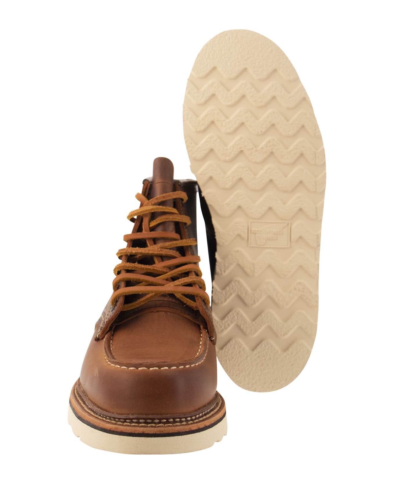 Red Wing Classic Moc - Rough And Tough Leather Boot - Brown