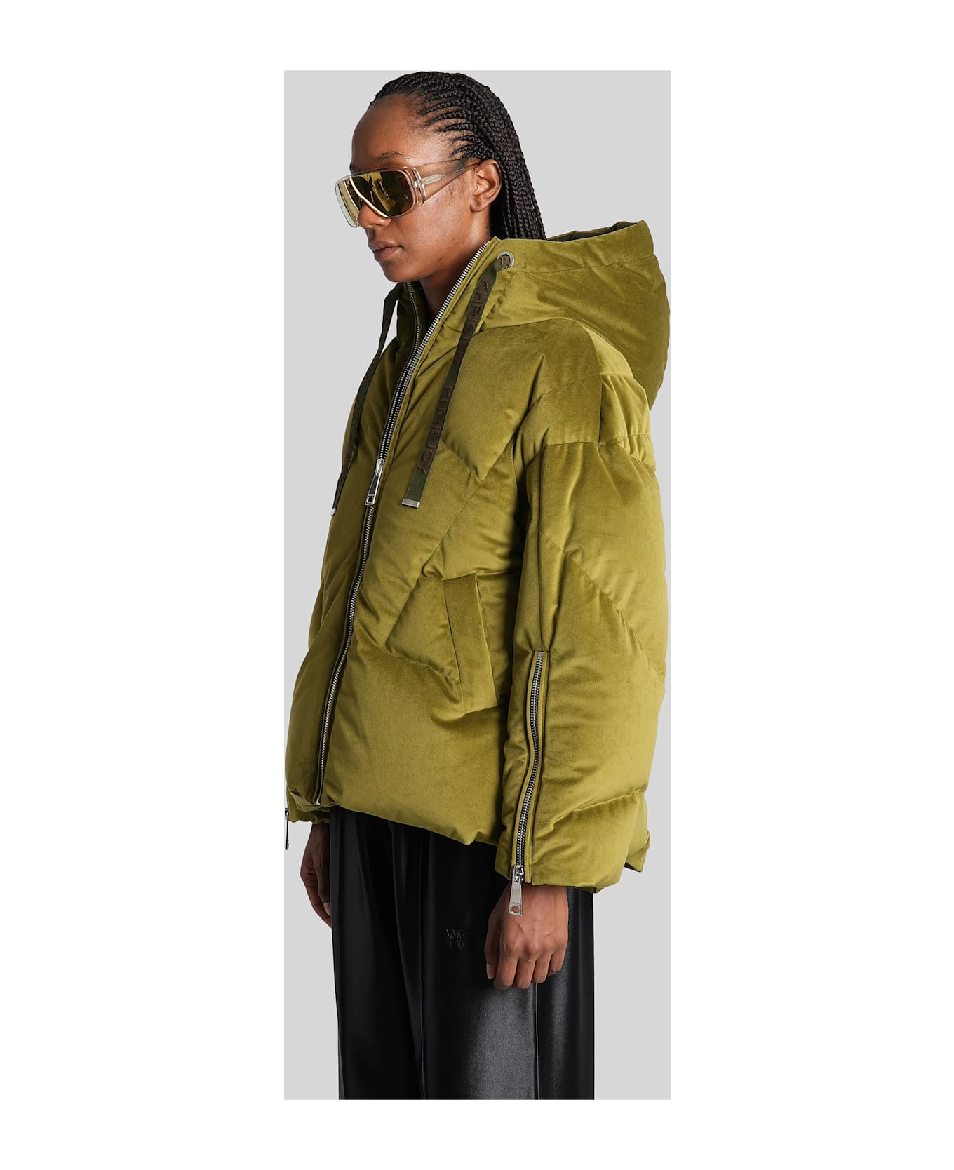 Khrisjoy Puffer In Green Polyamide - green