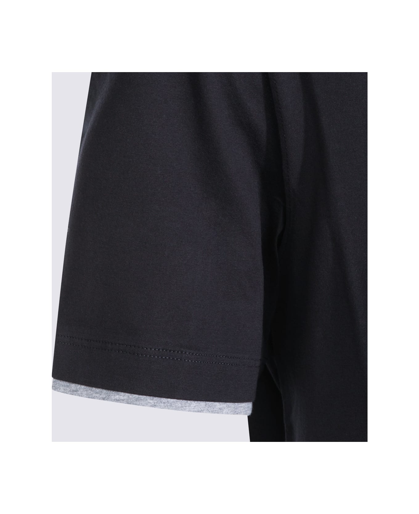 Brunello Cucinelli Navy Cotton T-shirt - Blue