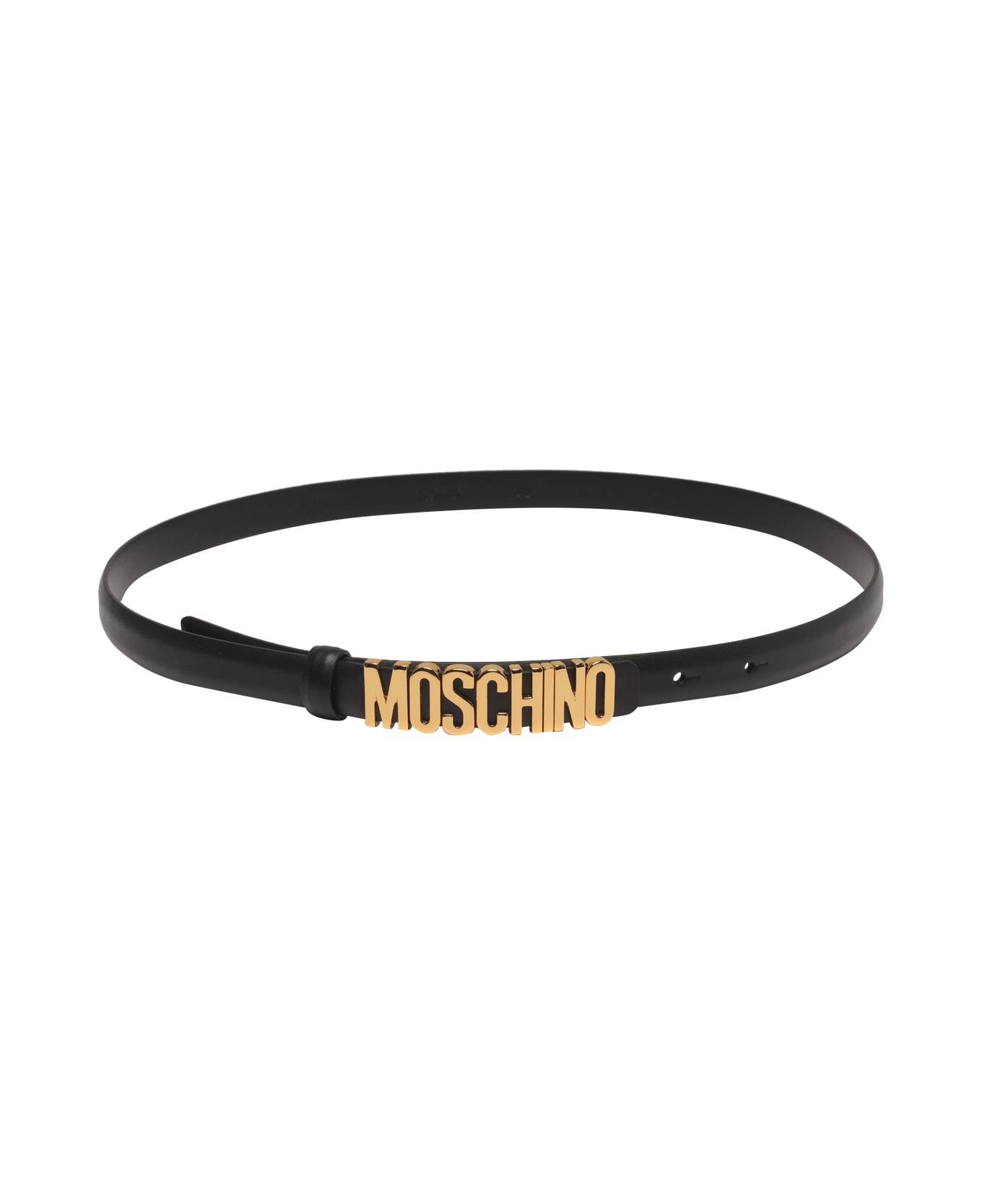 Moschino Logo Belt - Black ベルト