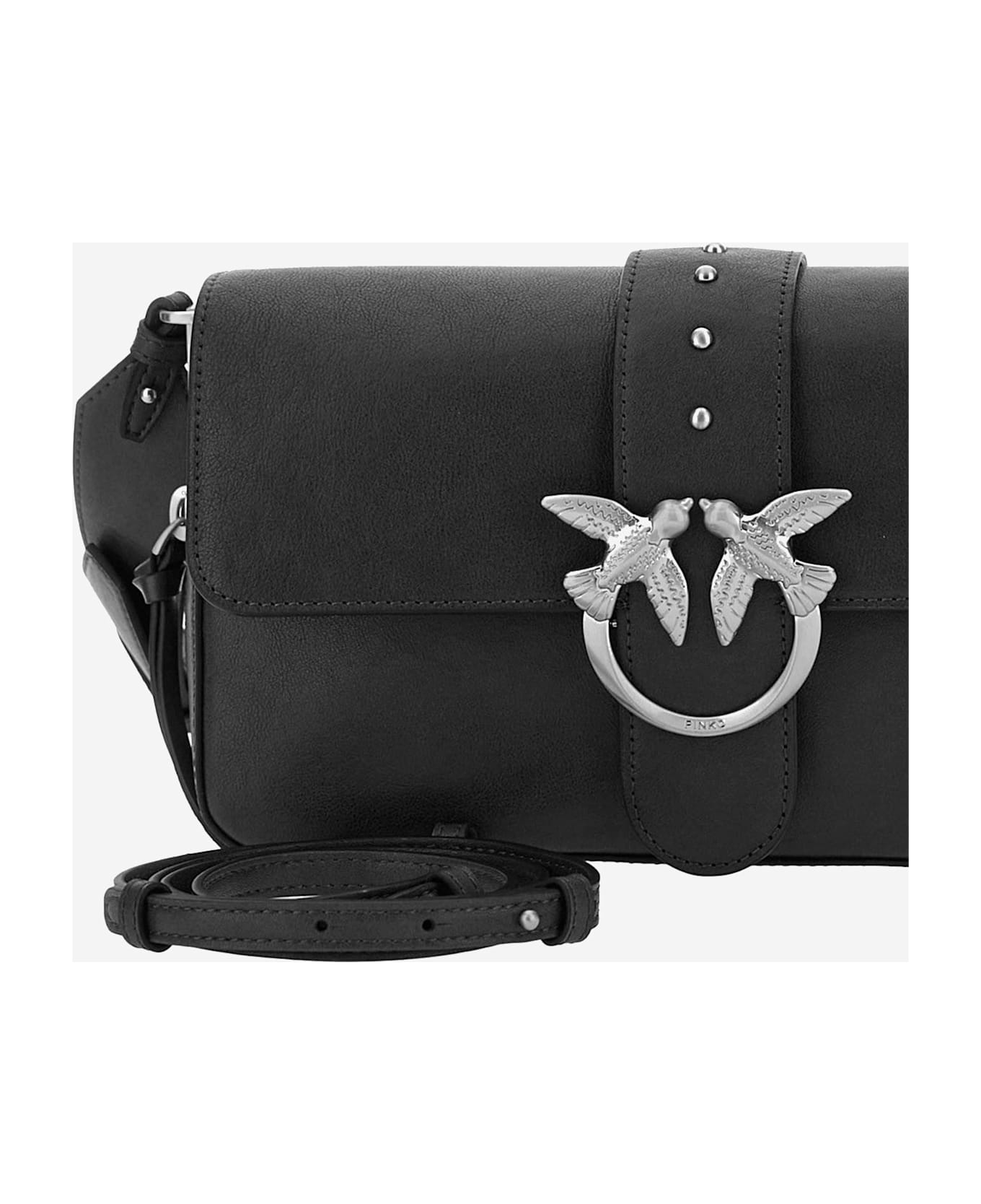 Pinko Classic Love Bag Slouchy Shoulder Bag - Black