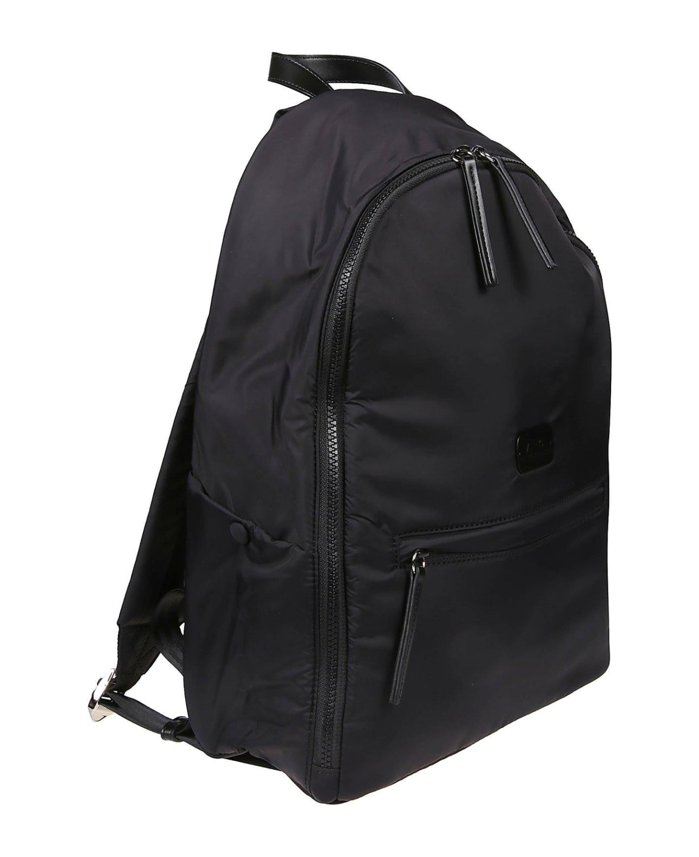 A.P.C. Logo Patch Zip-up Backpack - Lzz Noir