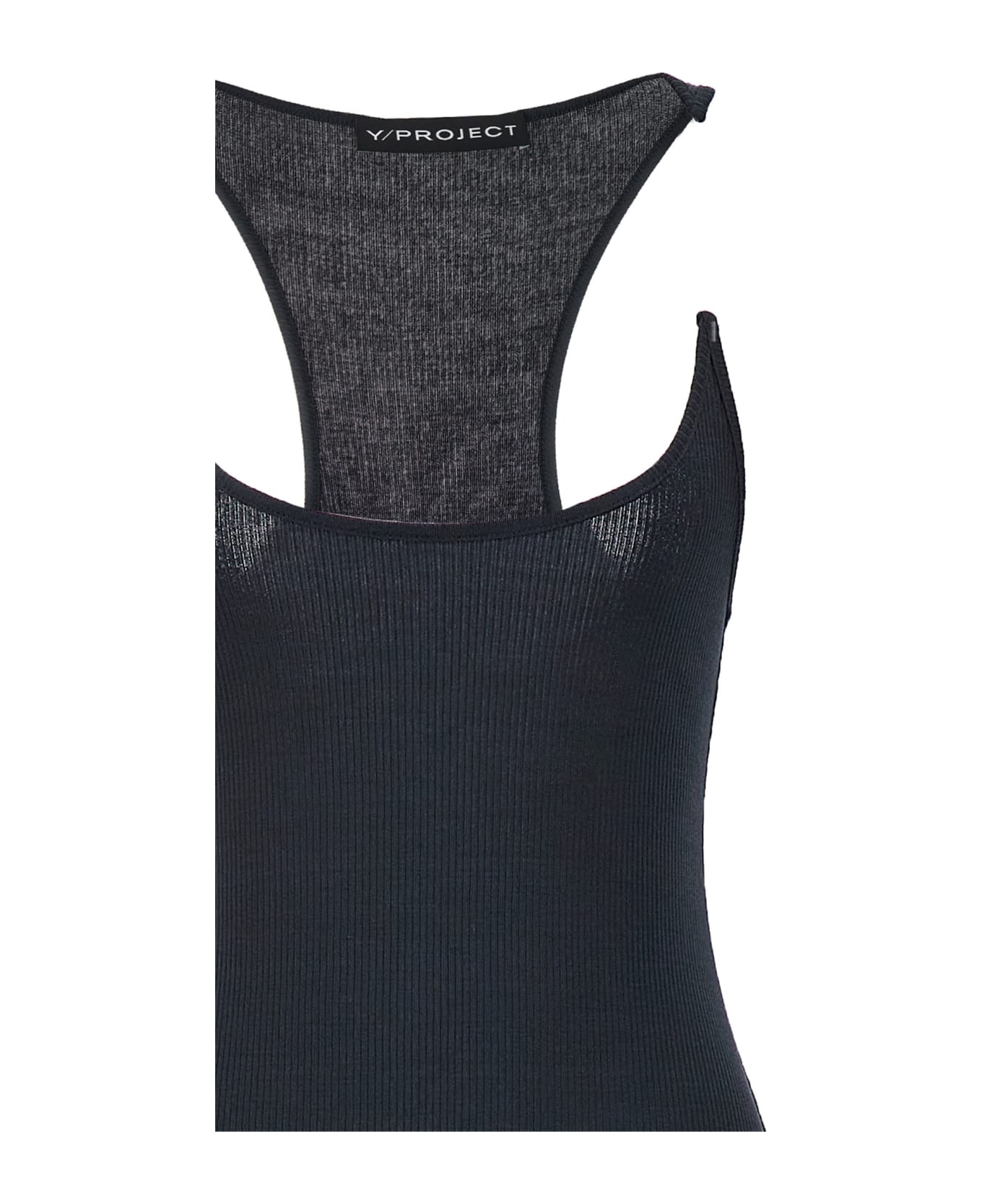 Y/Project 'invisible Strap' Dress - VINTAGE BLACK