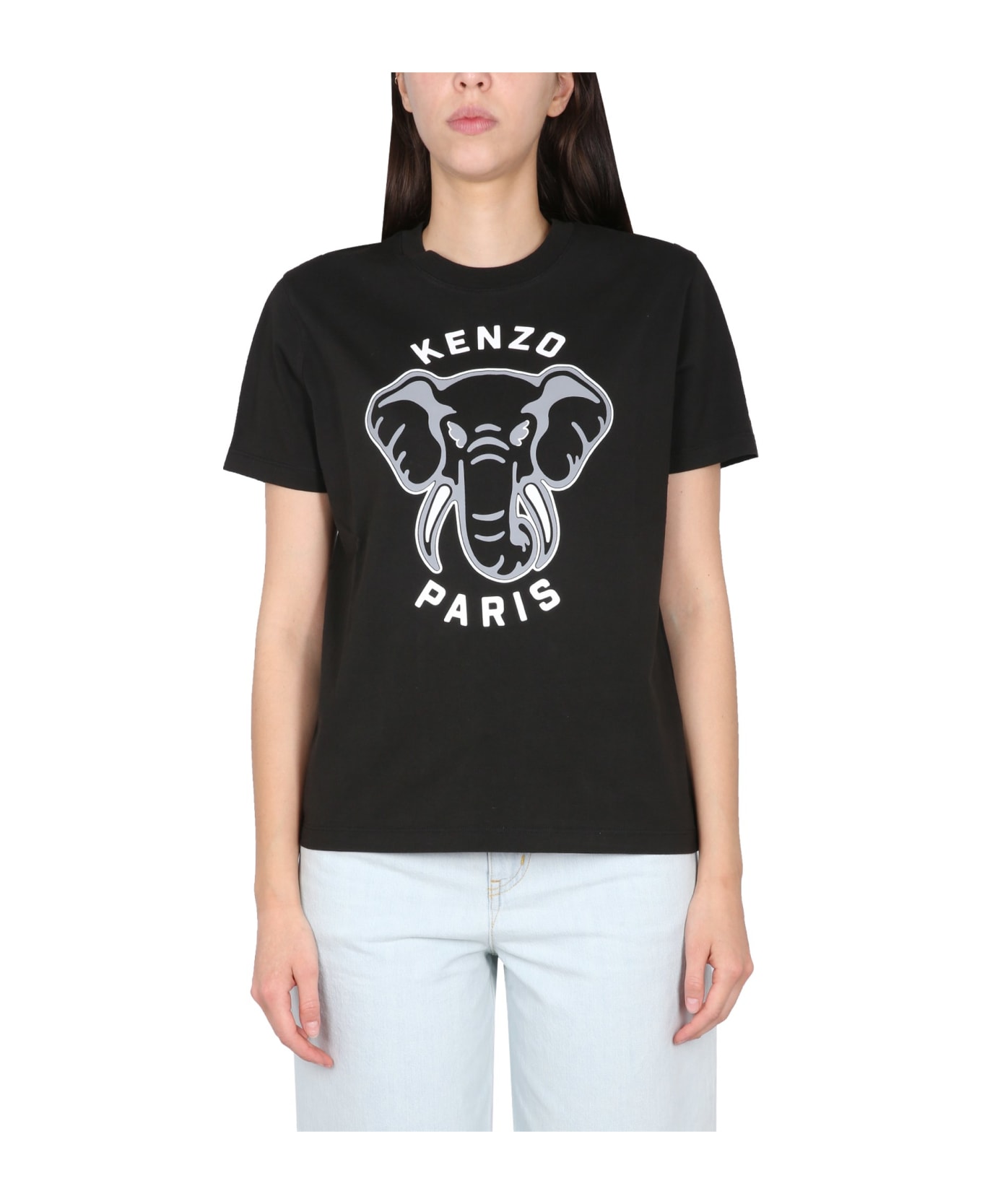 Kenzo Logo Print T-shirt - NERO