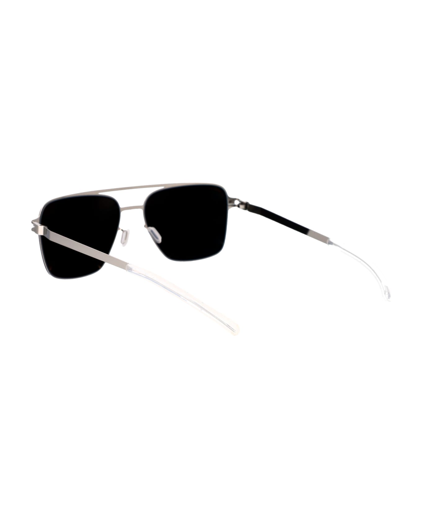 Mykita Bernie Sunglasses - 459 Silver/White PolProHiConBrownSL/F