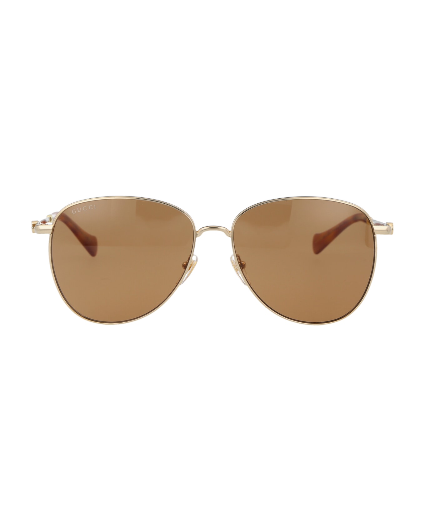 Gucci Eyewear Gg1419s Sunglasses - 002 GOLD GOLD BROWN