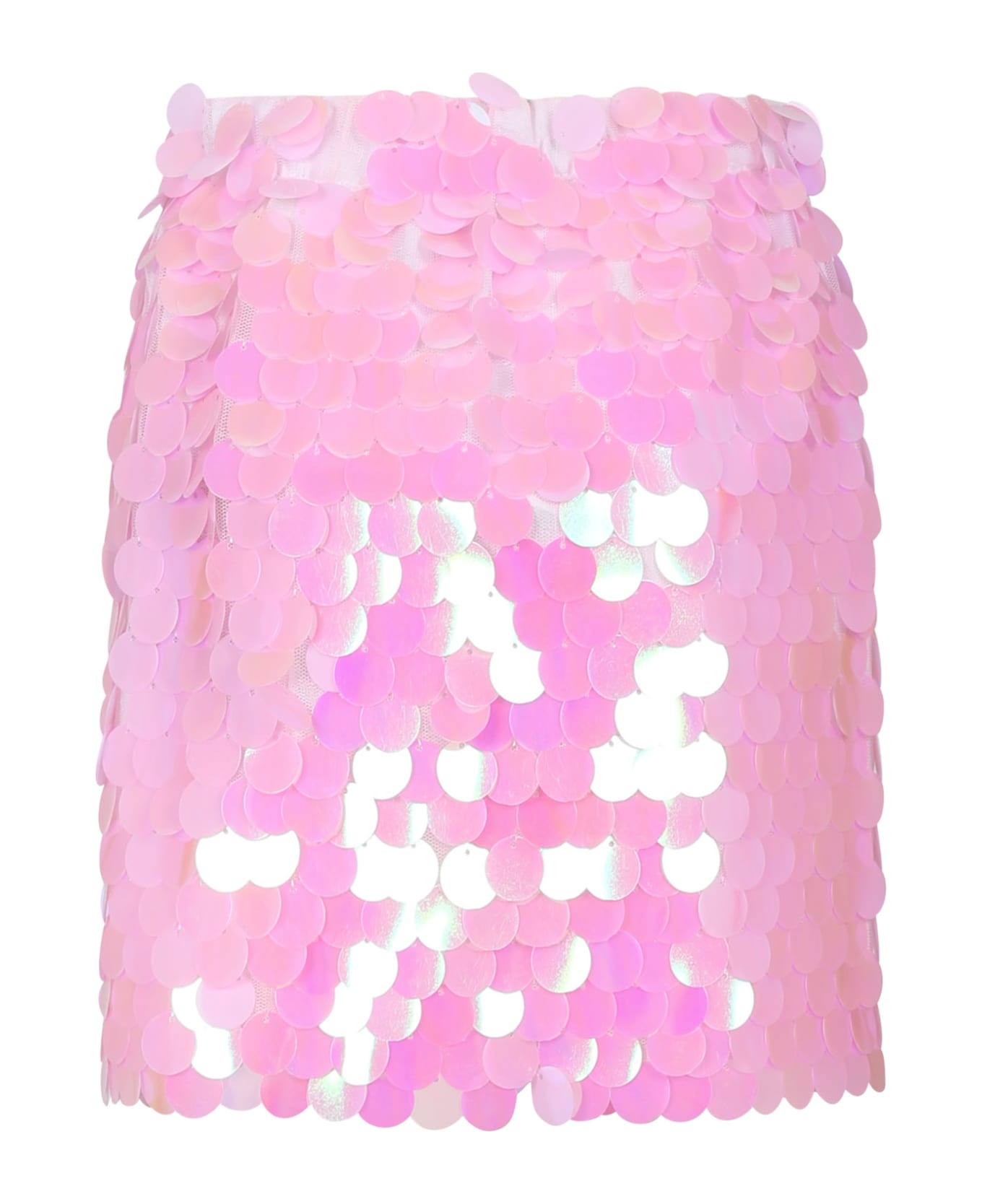 Douuod Pink Skirt For Girl With Sequins - Pink