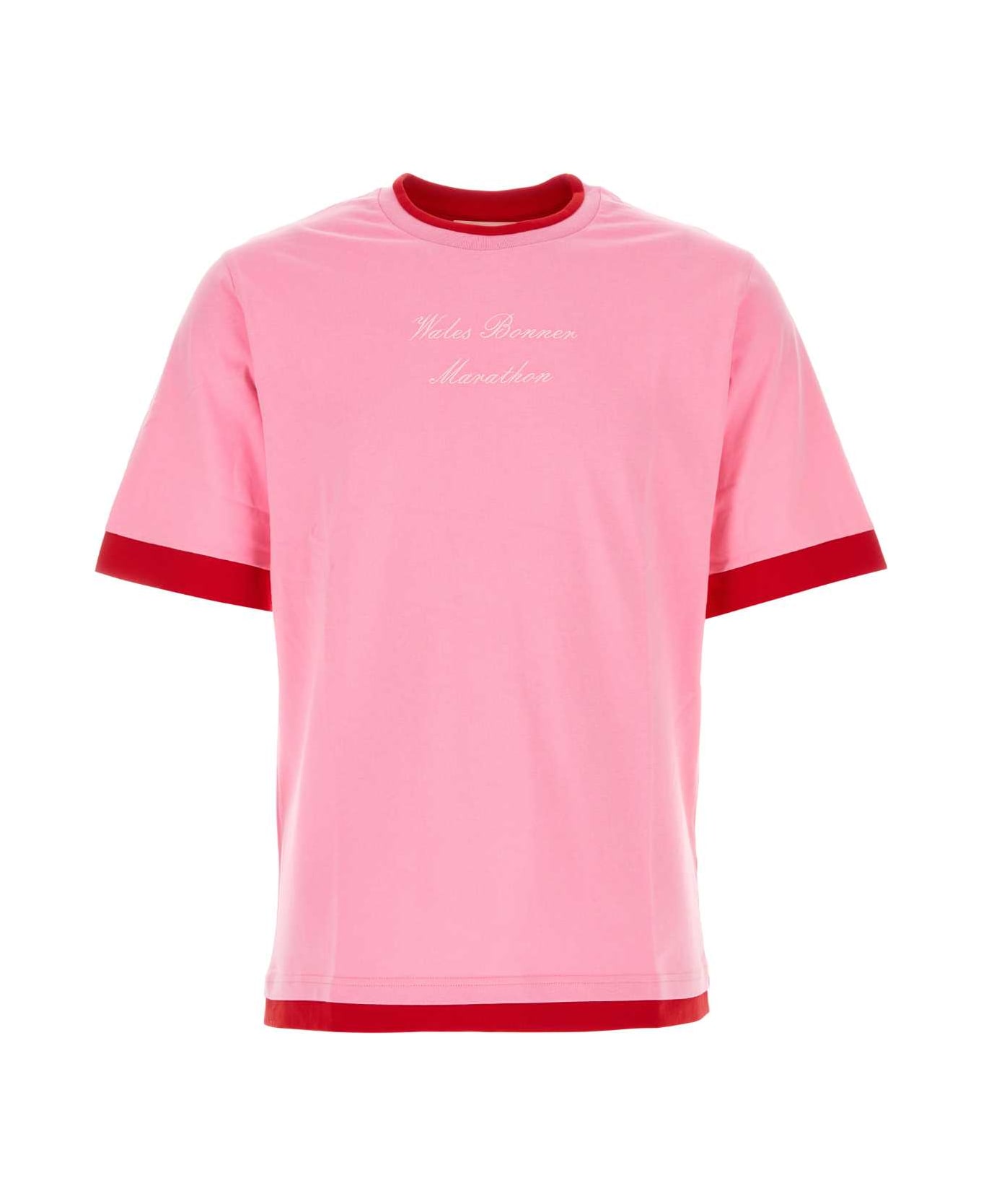 Wales Bonner Pink Cotton Marathon T-shirt - PINKANDRED