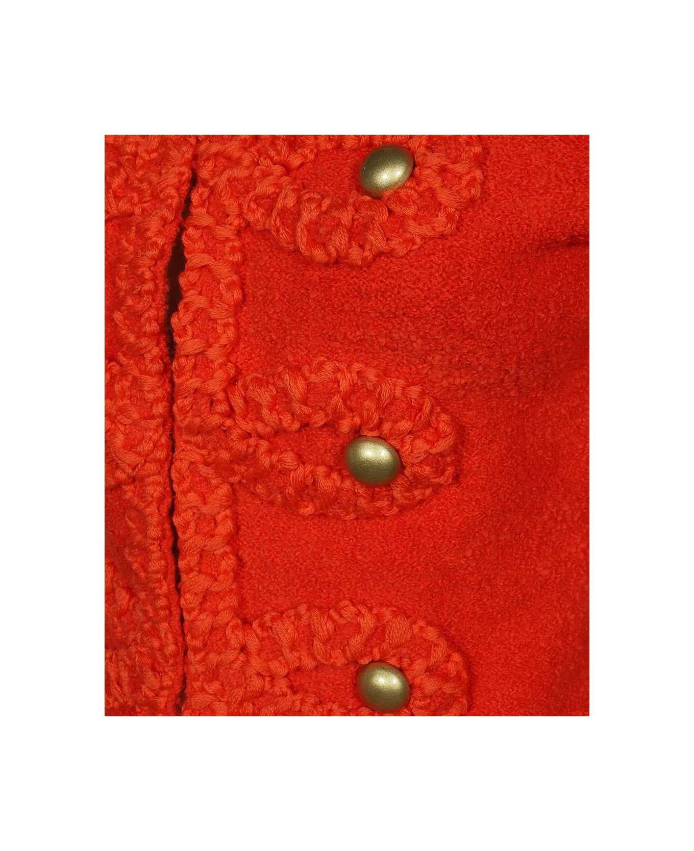 Moschino Single-breasted Cotton Blazer - red