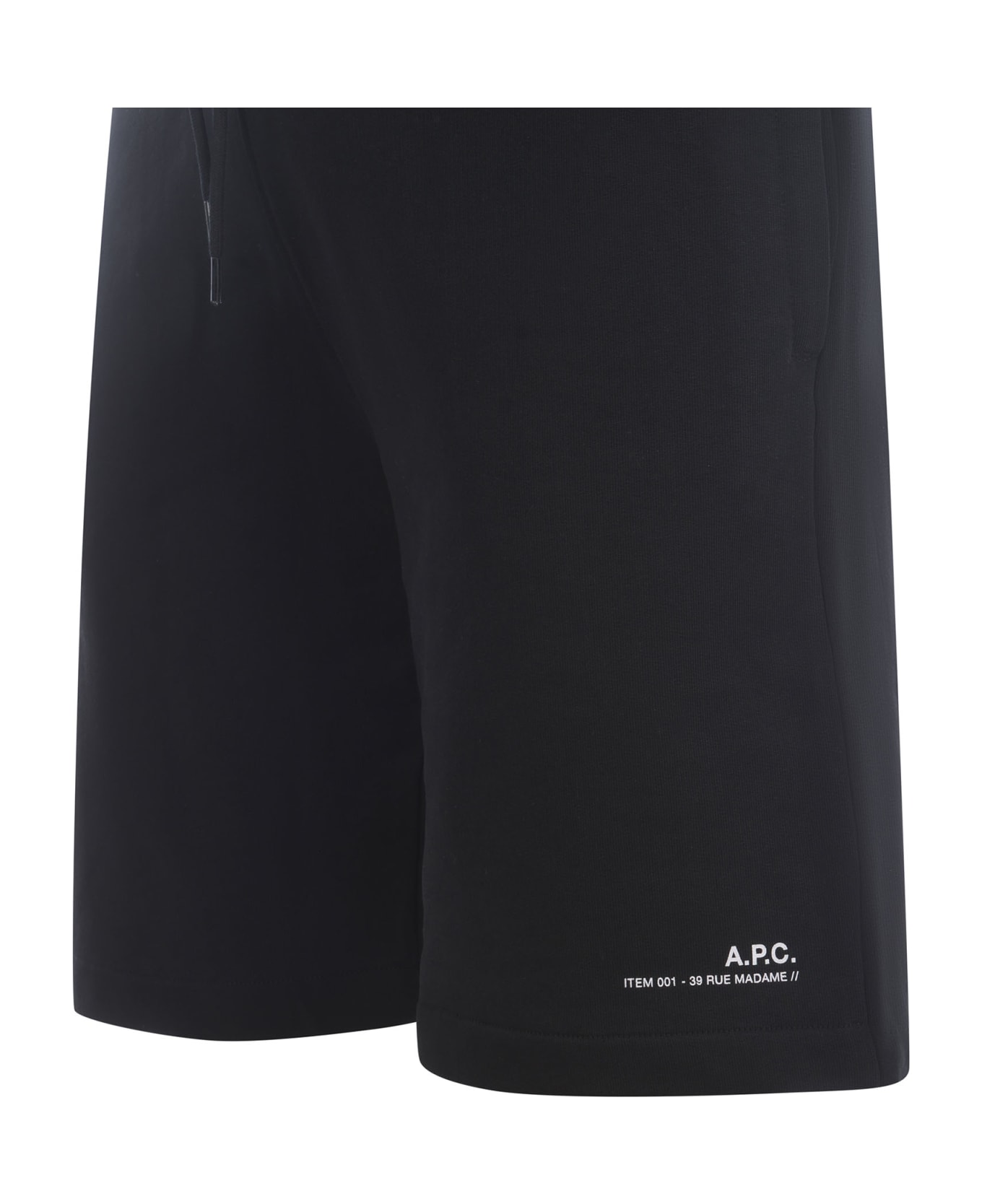 A.P.C. Shorts A.p.c. "item" In Cotone - Nero