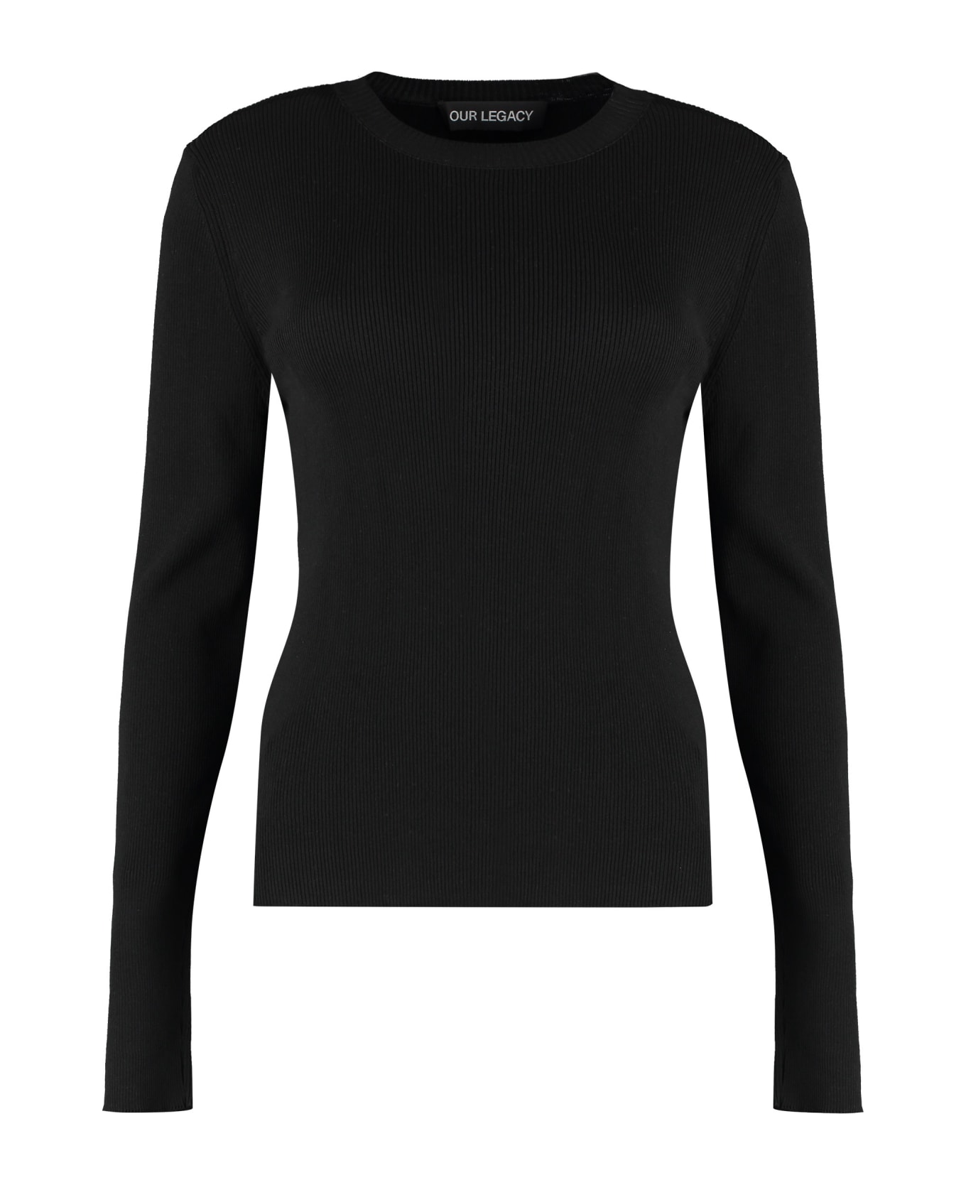 Our Legacy Compact Long Sleeve T-shirt - black ニットウェア