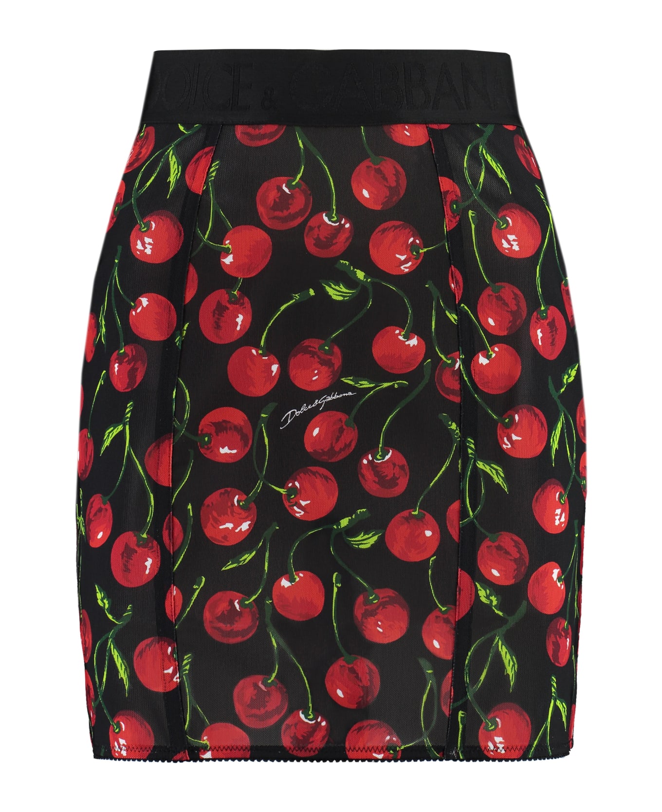 Dolce & Gabbana Mini-skirt With All-over Cherry Print - Multicolor スカート