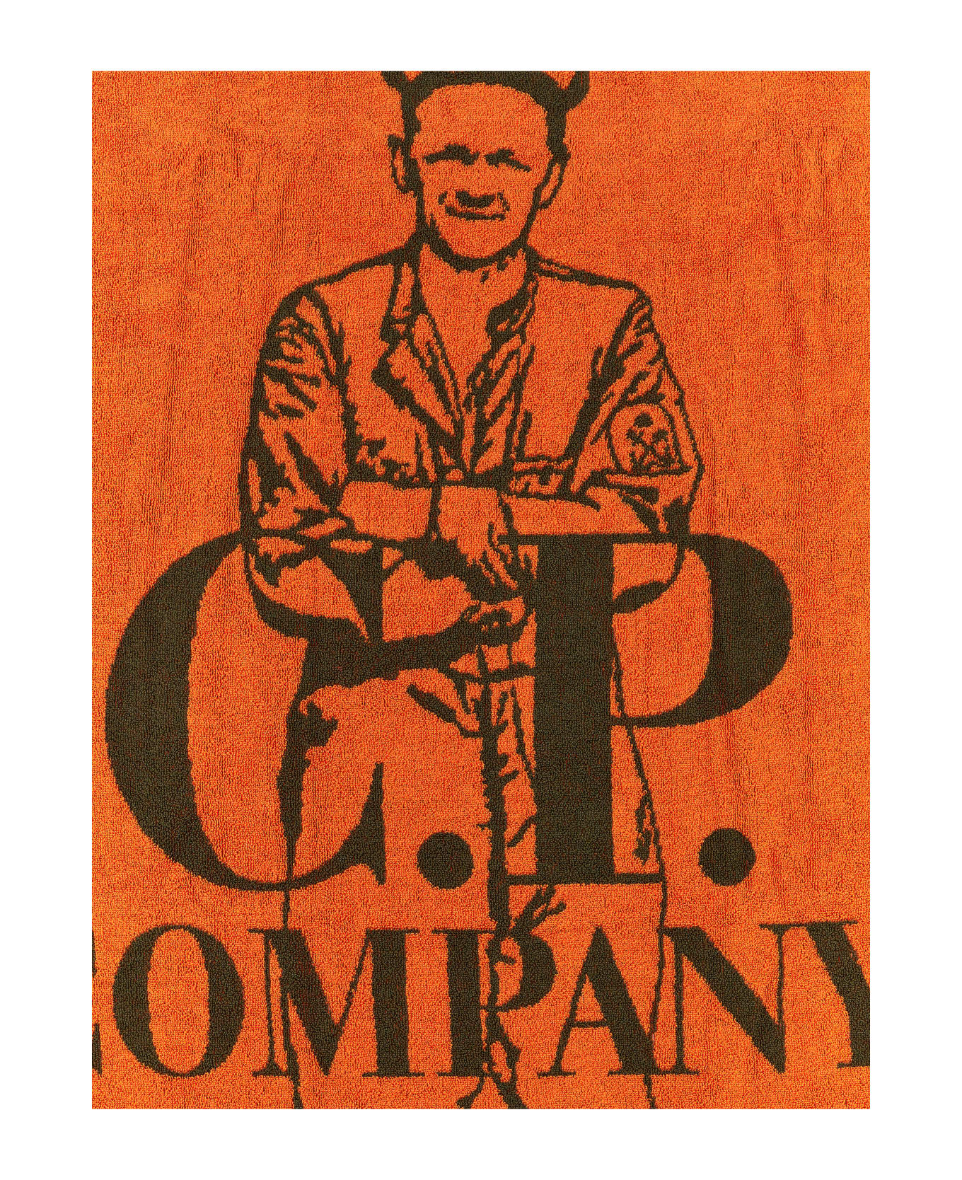 C.P. Company Logo Beach Towel - Orange