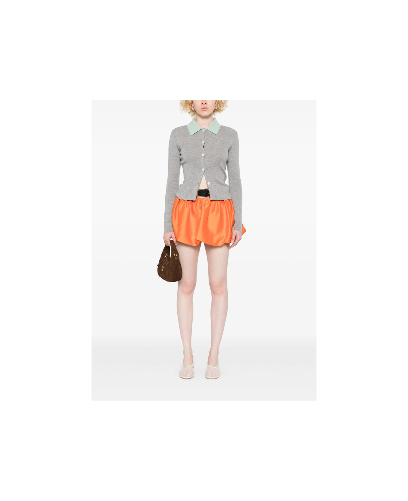 self-portrait Skirt - ORANGE