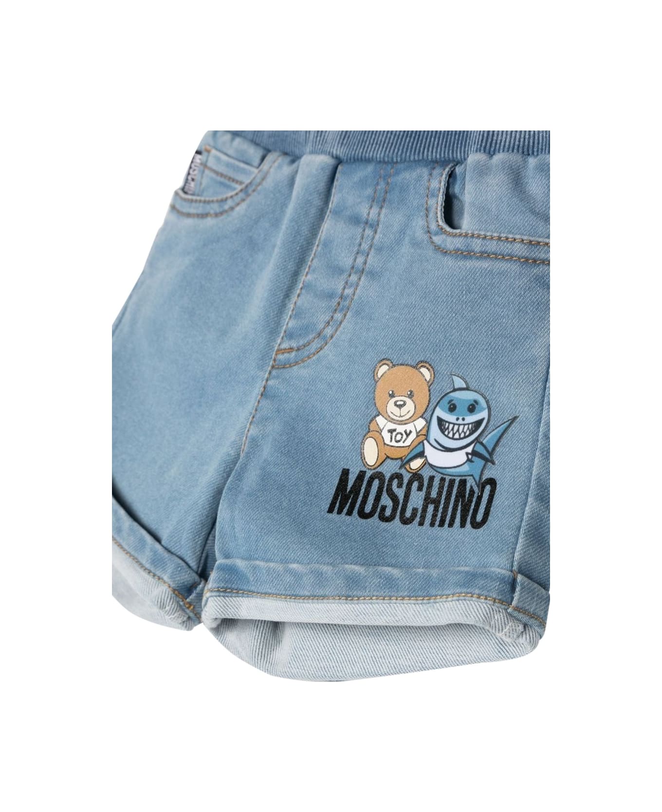 Moschino Denim Fleece Shorts - DENIM