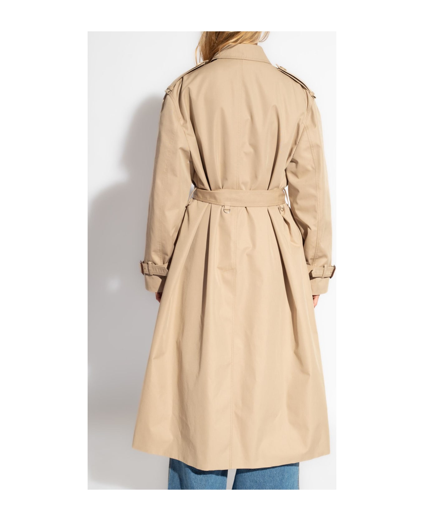 Gucci Coat With Web Stripe - Camel コート