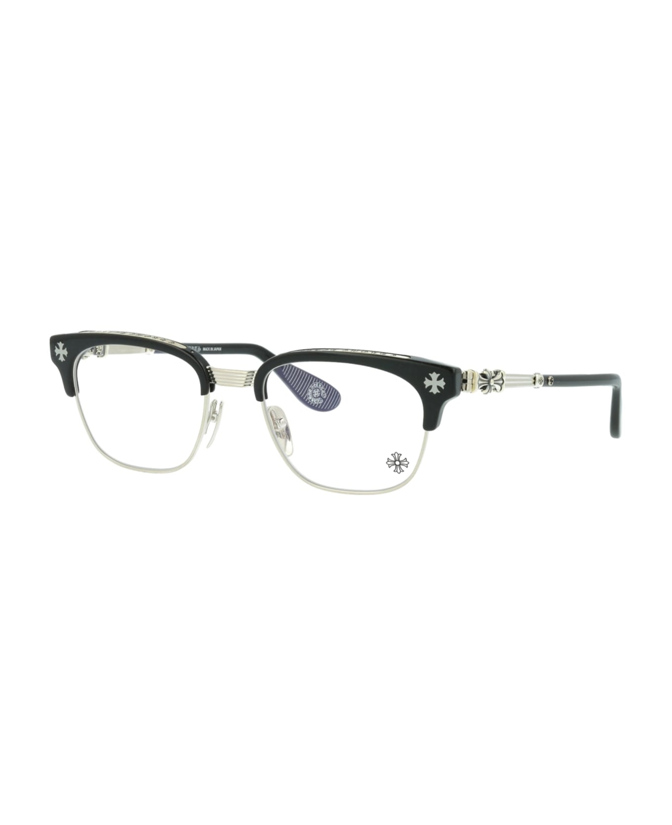Chrome Hearts Bonennoisseur Ii - Black / Brushed Silver Glasses 