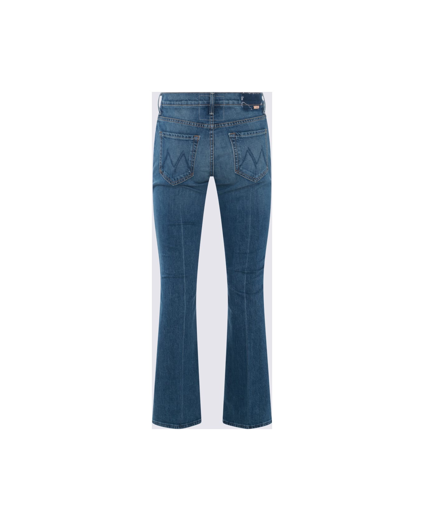 Mother Navy Blue Cotton Blend Jeans - ITS A SMALL WORLD デニム