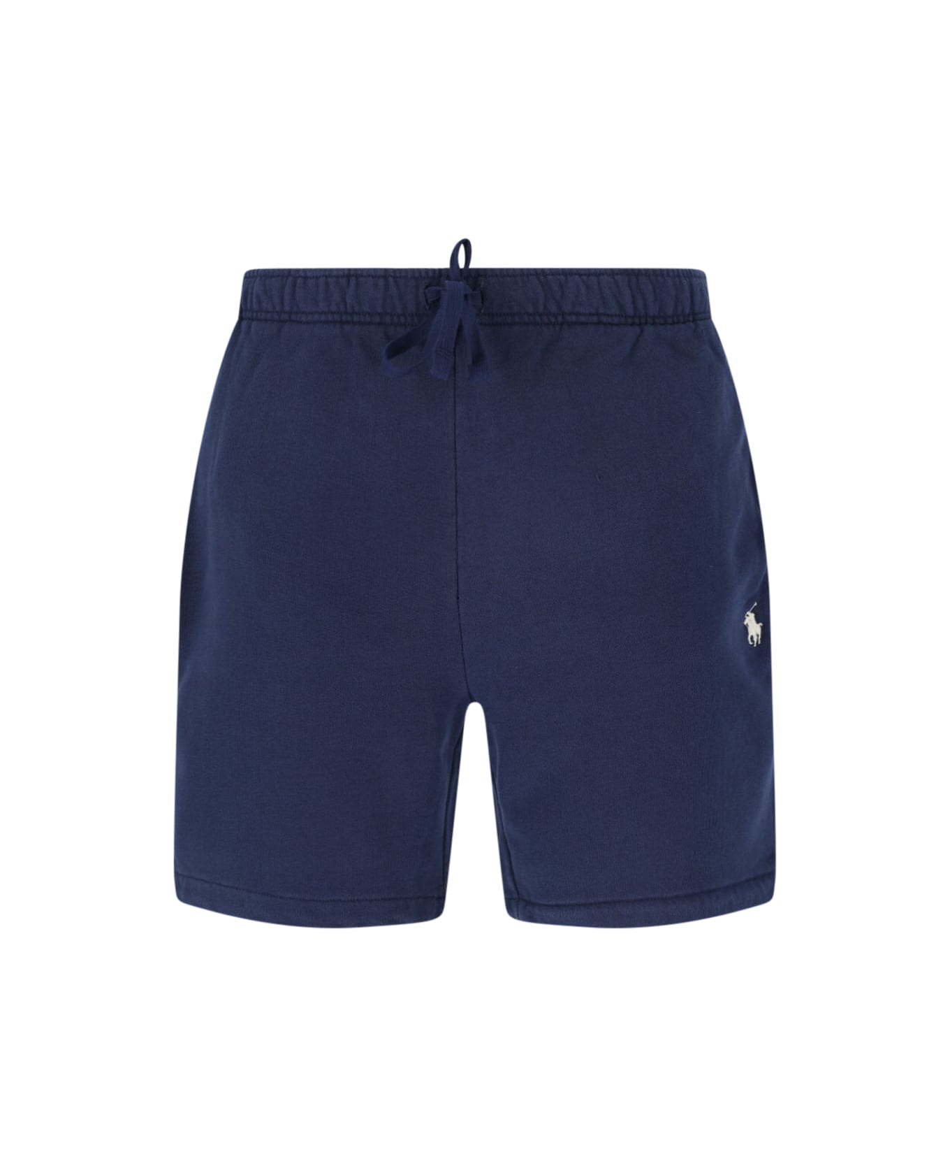 Ralph Lauren Logo Embroidered Drawstring Track Shorts - Blue