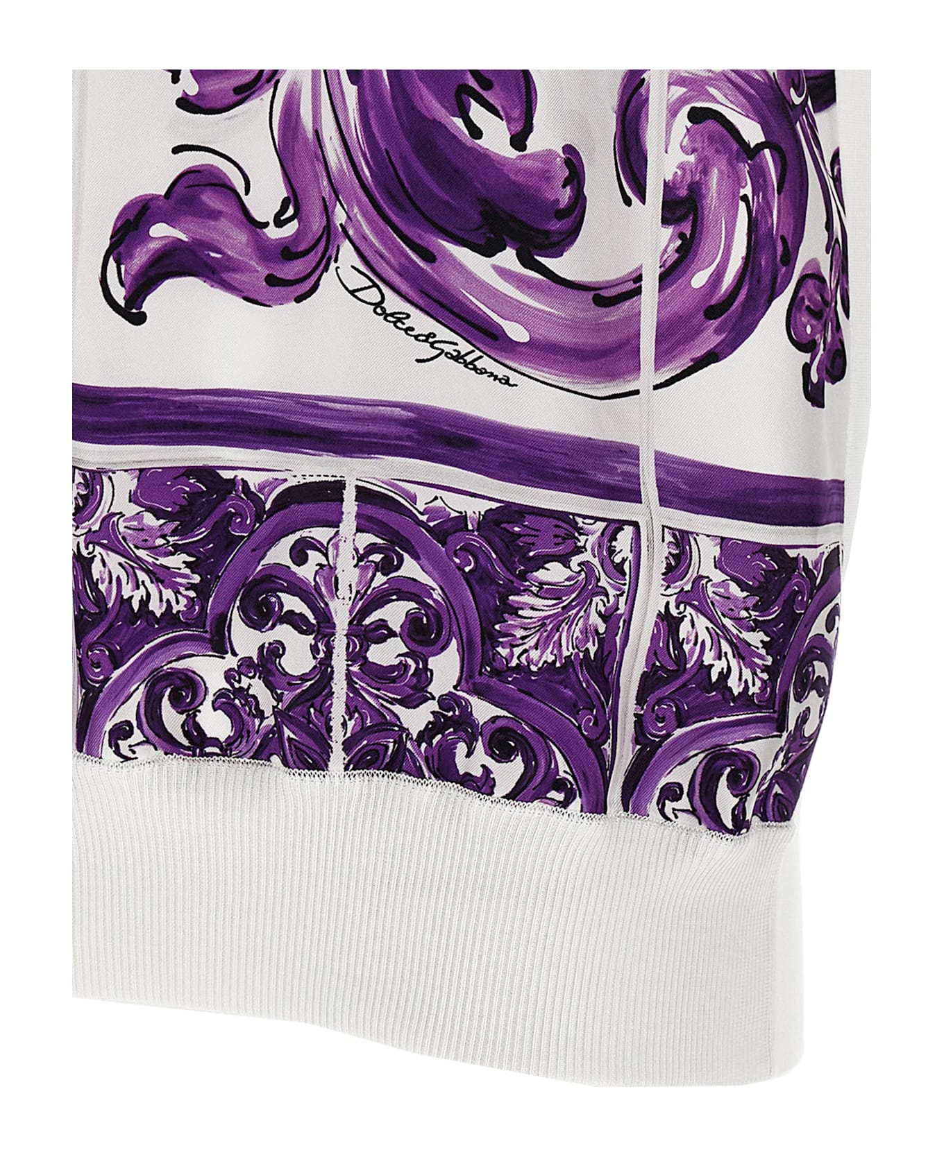 Dolce 
Gabbana 
maiolica
 Printed Vest - MAIOLICA 1L VIOLA