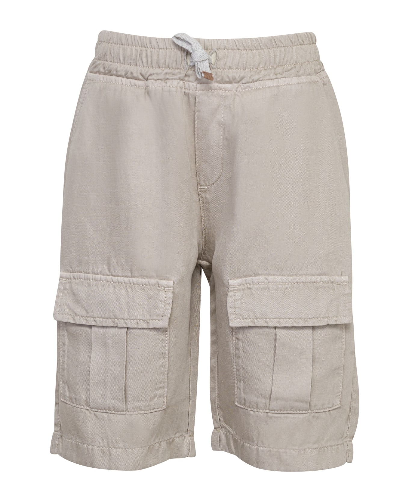 Eleventy Cargo Shorts With Application - Gray