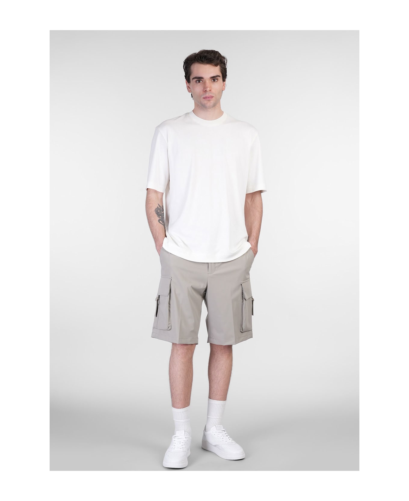 Briglia 1949 Tocqp Shorts In Taupe Polyamide - taupe