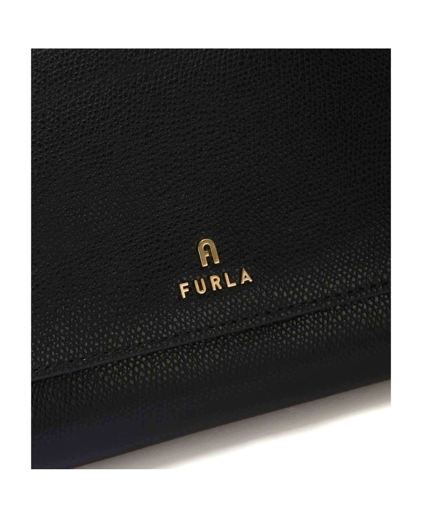 Furla Black Leather Shoulder Bag With Logo - NERO ショルダーバッグ