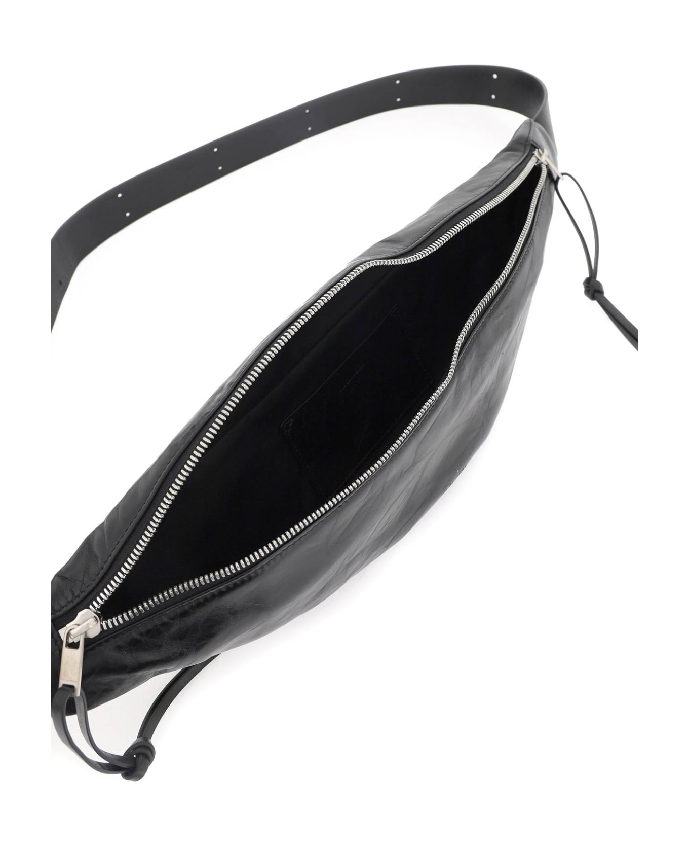 Jil Sander Black Leather Belt Bag - BLACK (Black)