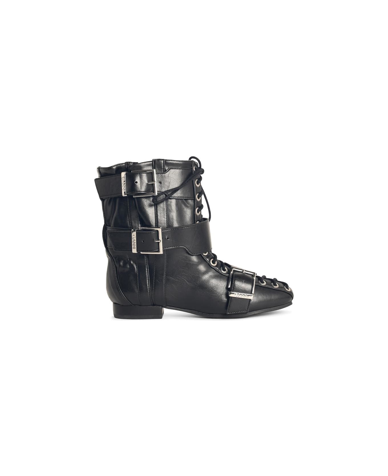 Ganni Black Synthetic Boots - Black