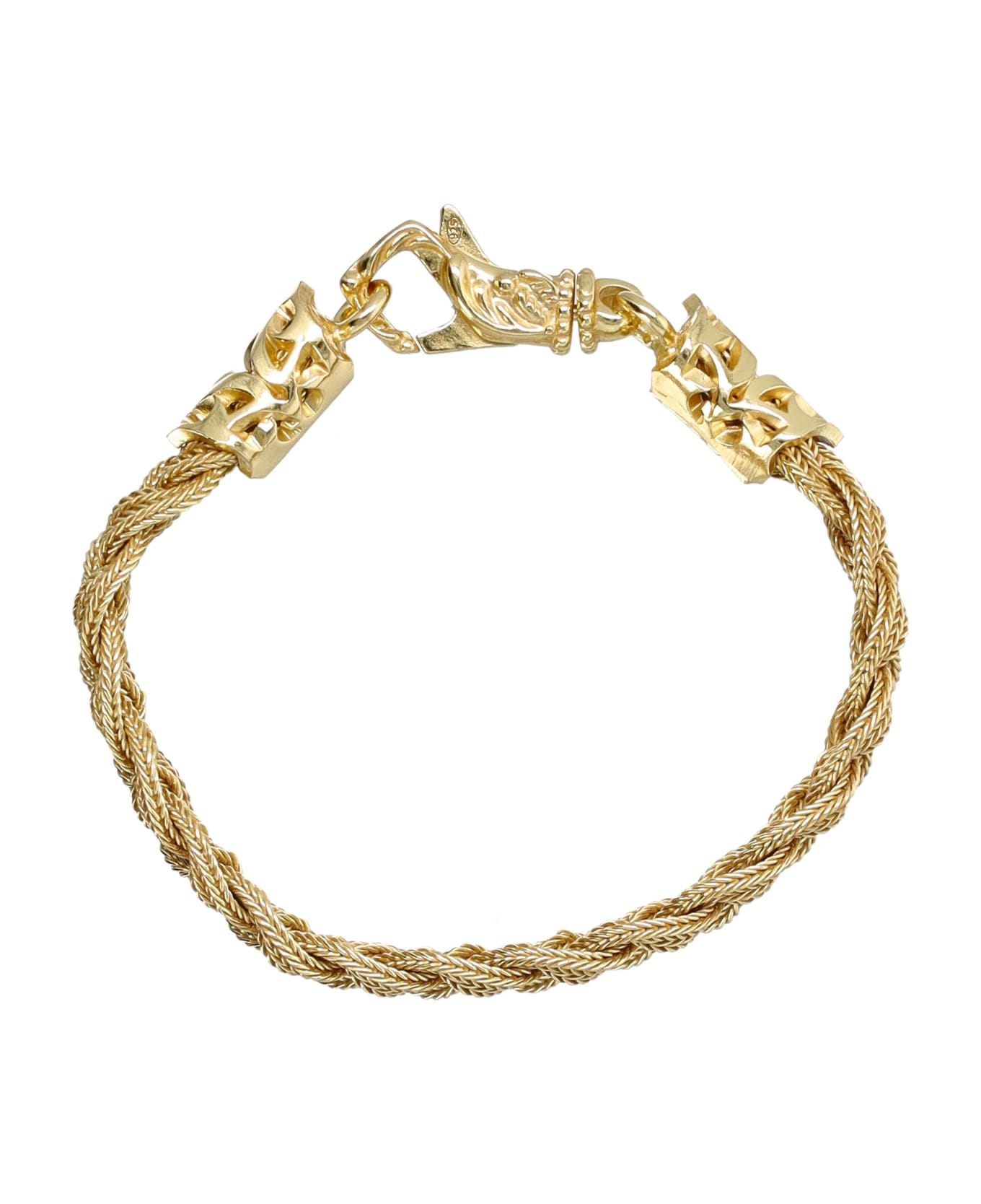 Emanuele Bicocchi Flat Braided Bracelet - GOLD