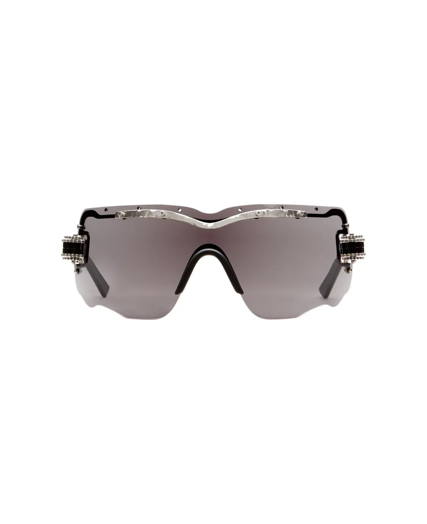 Kuboraum Maske E15 Si Darkg Black Silver Sunglasses - Nero