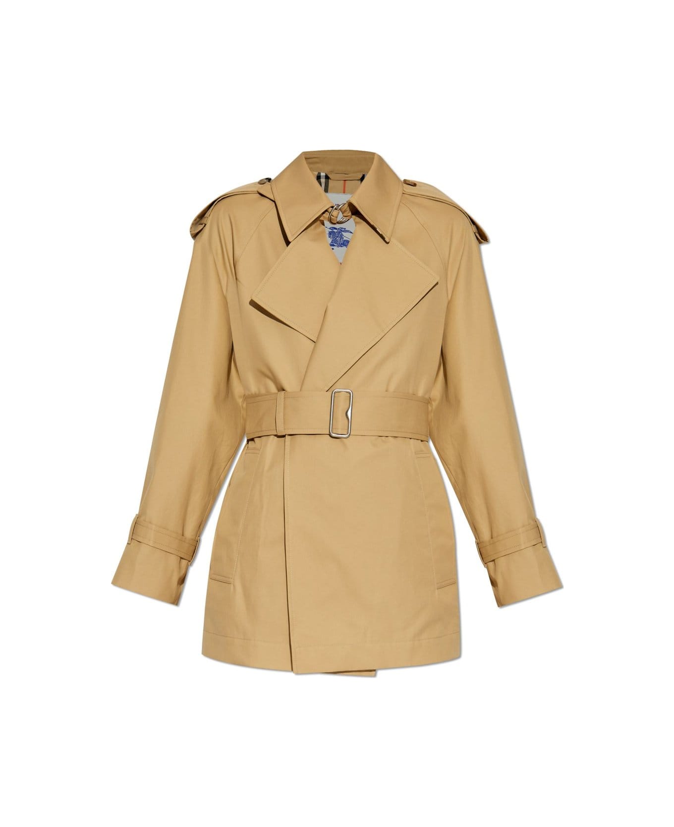 Burberry Belted Waist Trench Coat - Beige