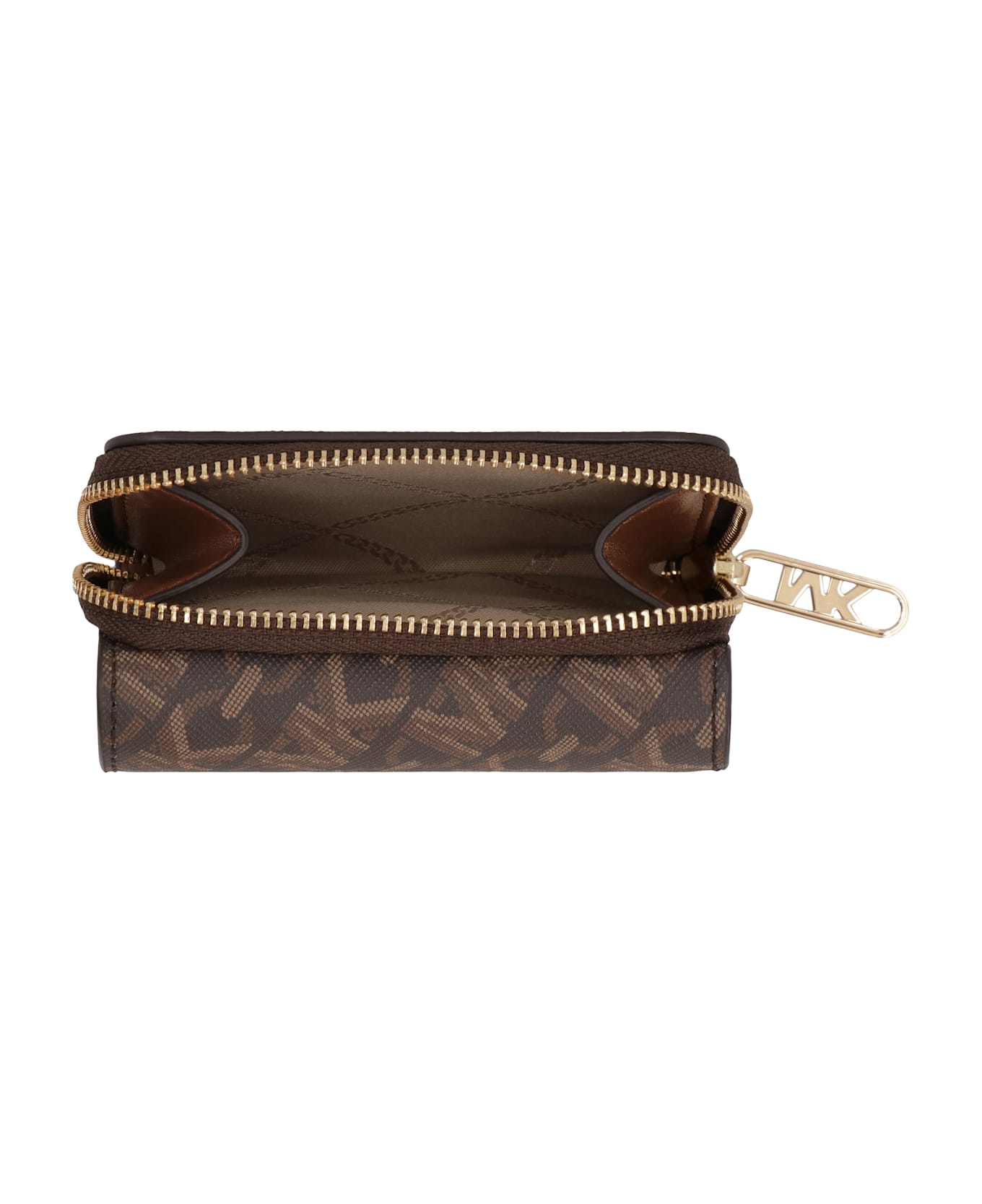 MICHAEL Michael Kors Empire Coated Canvas Wallet - brown