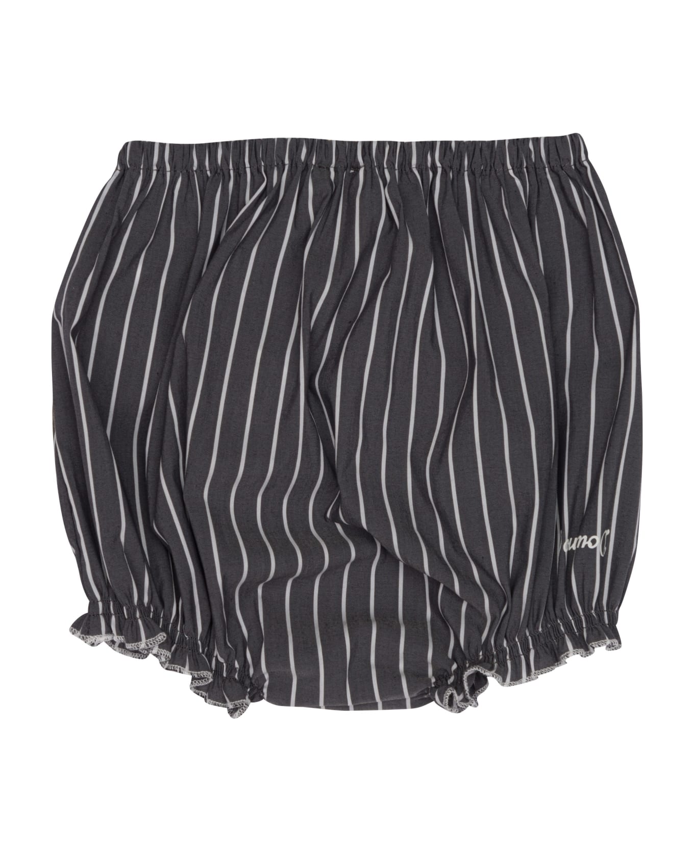 Douuod Striped Shorts - Black