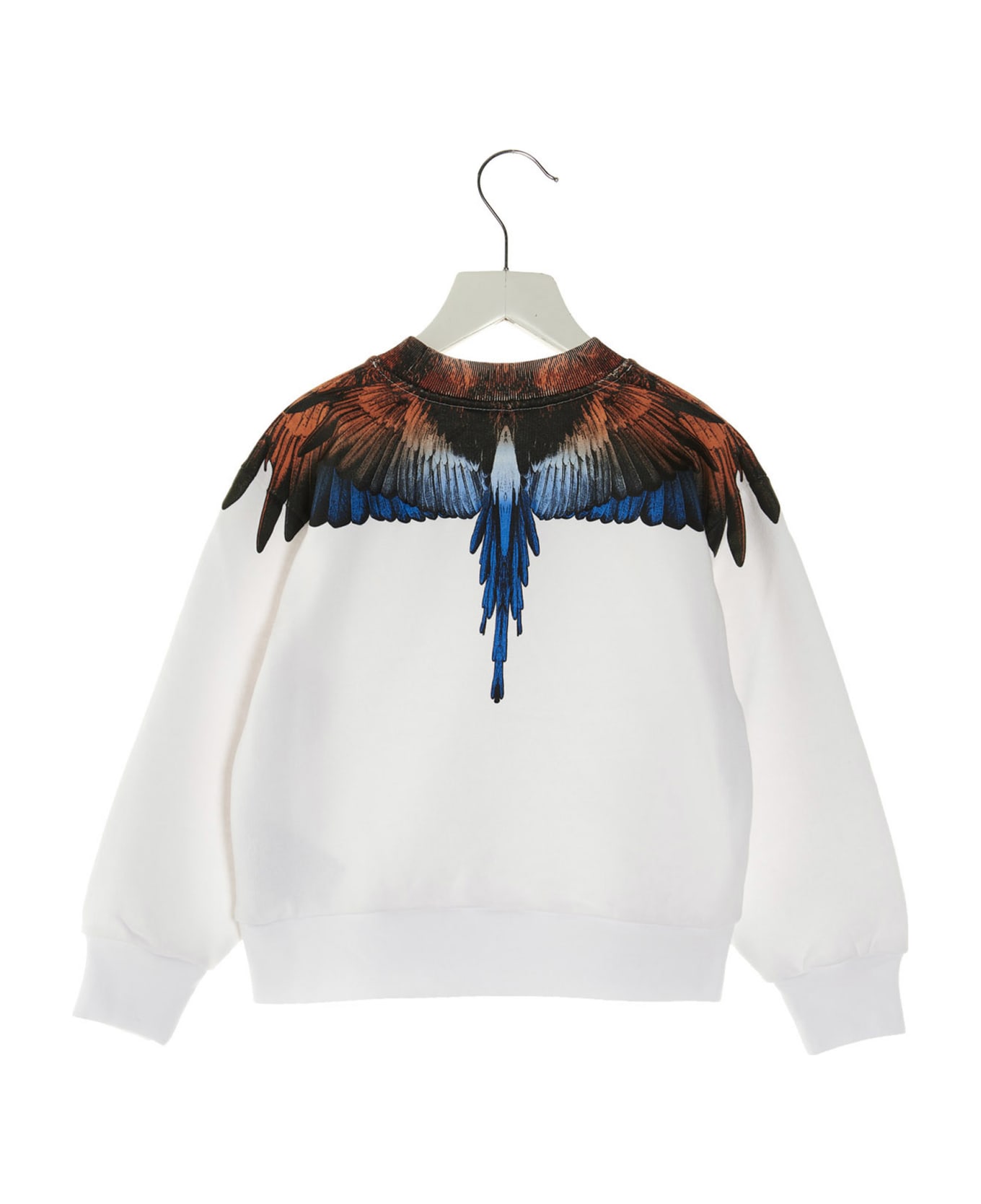 Marcelo Burlon 'orange Blue Wings' Sweatshirt - White