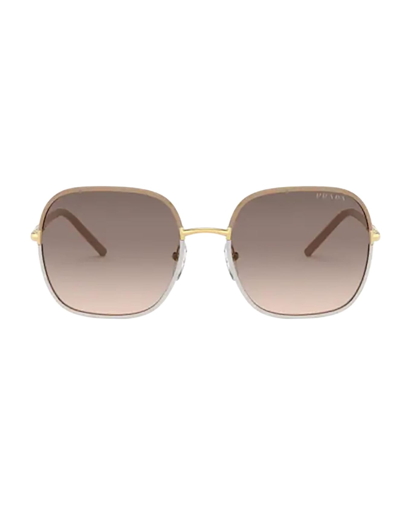 Prada Eyewear Pr 67xs Beige / White Sunglasses - BEIGE / WHITE