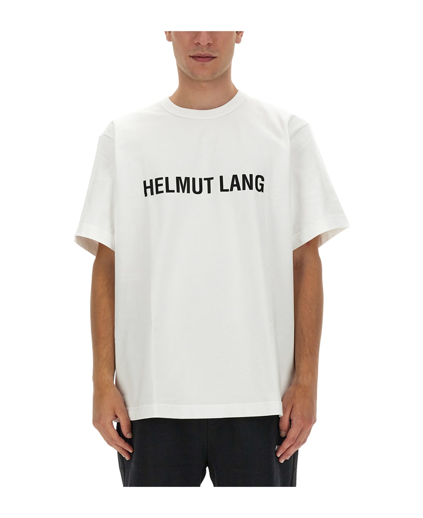 Helmut Lang Logo Print T-shirt - BIANCO