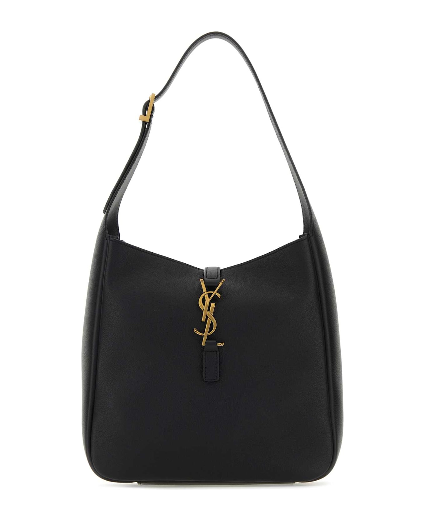 Saint Laurent Black Leather Small Le 5 ã  7 Soft Shoulder Bag - NERO