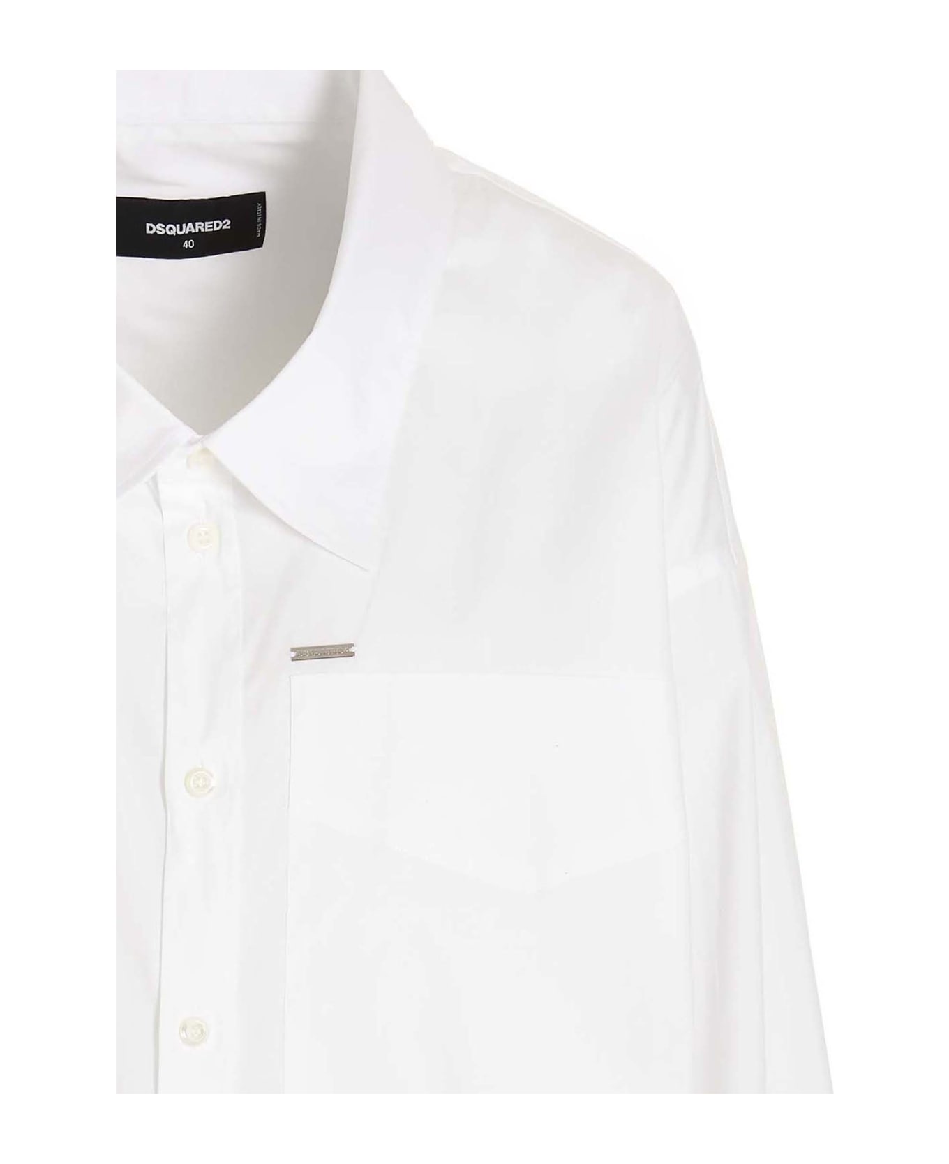 Dsquared2 Maxi Pocket Shirt - White