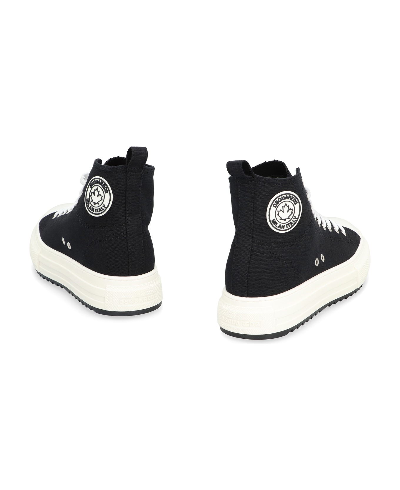 Dsquared2 Canvas High-top Sneakers - black