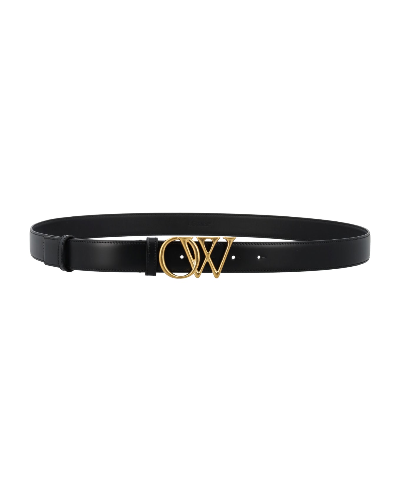 Off-White Ow Initials Belt - BLACK/GOLD