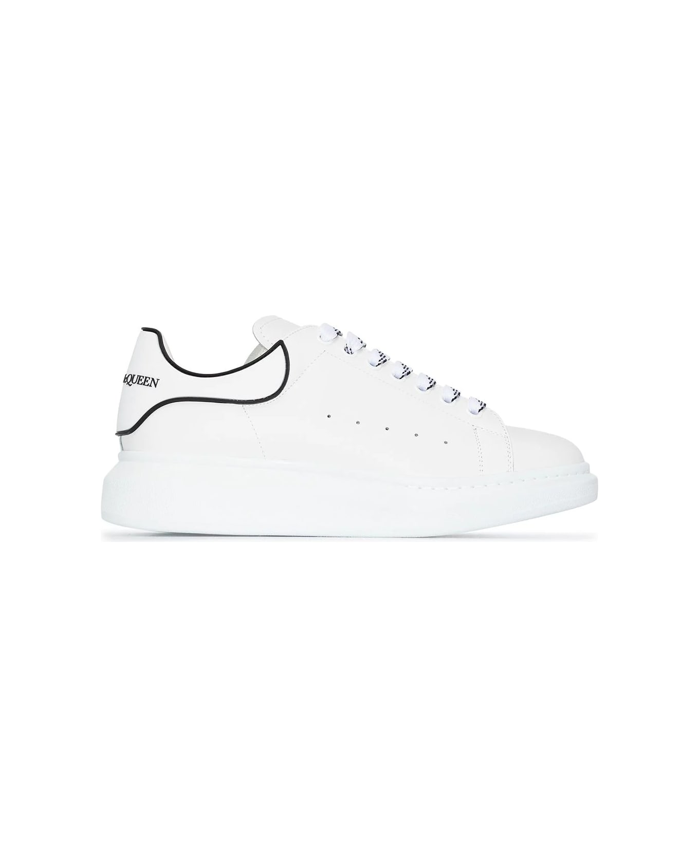 Alexander McQueen White Oversized Sneakers With Silicone Spoiler - White