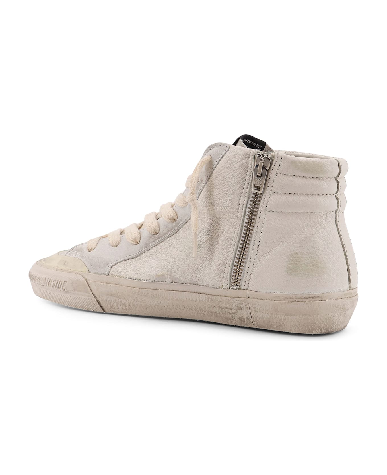 Golden Goose Slide Penstar Classic Leather High-top Sneakers - WHITE RED