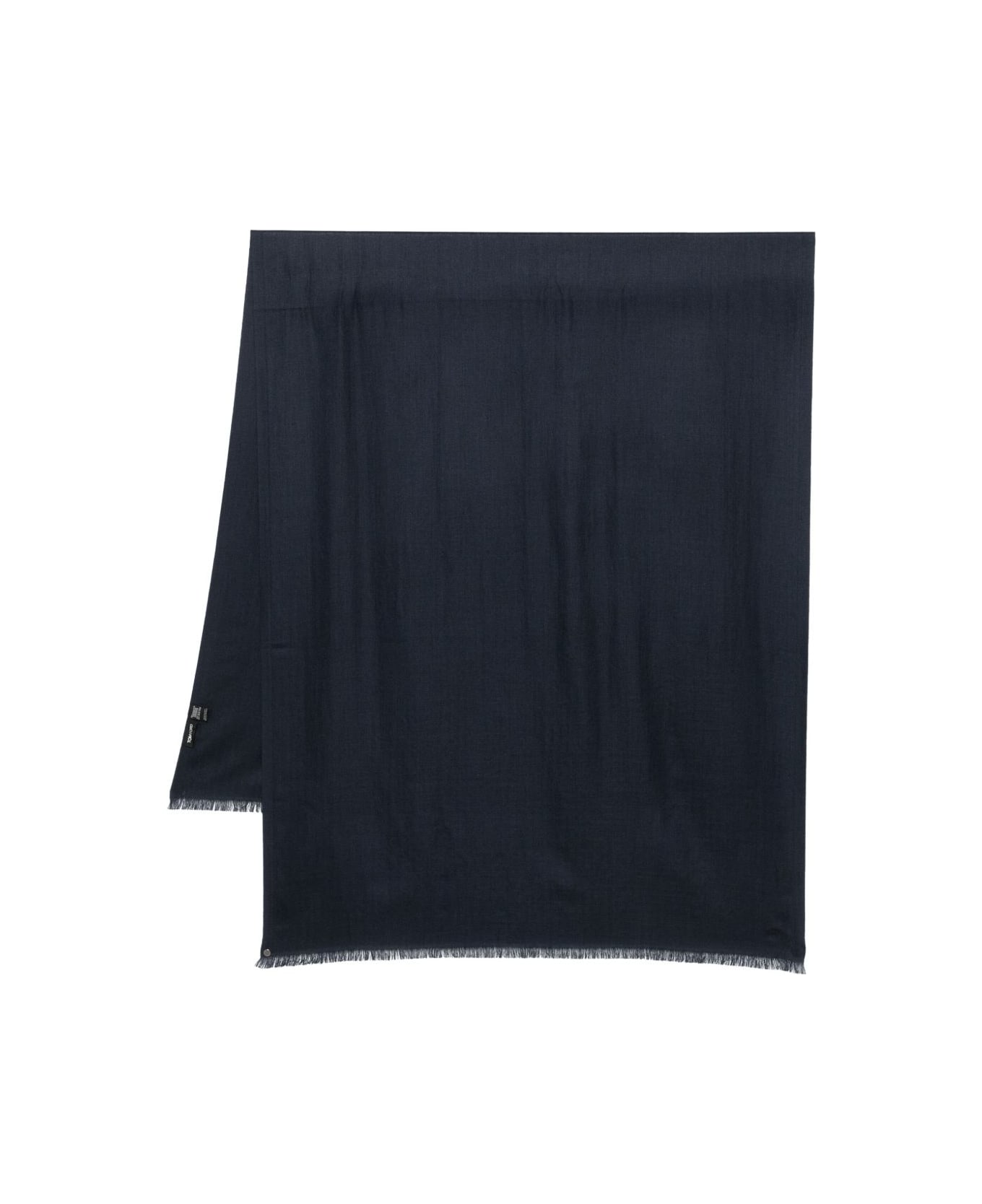 Tom Ford Fringed Scarf - Blue
