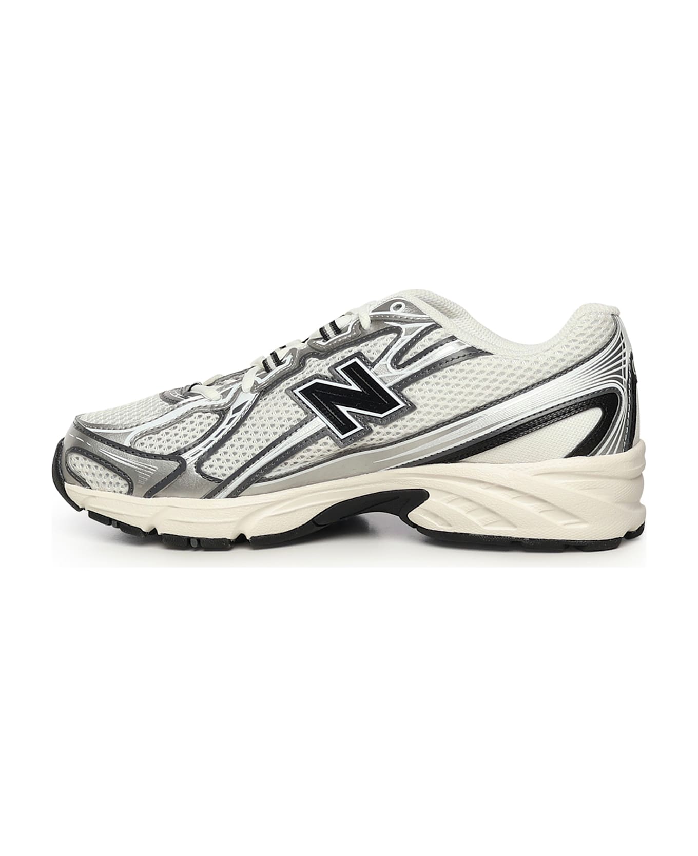 New Balance 740 Sneakers - Sea Salt/Black/Metallic Silver