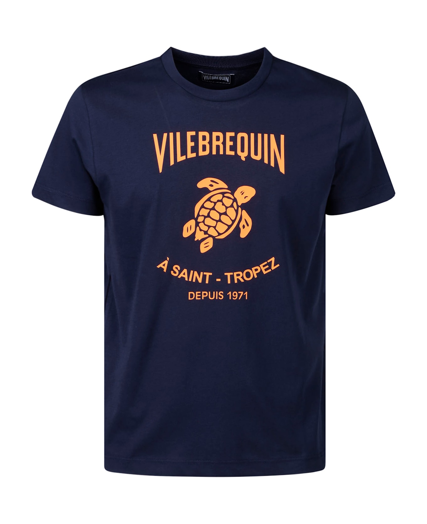 Vilebrequin T-shirt Washed - Blu Marino