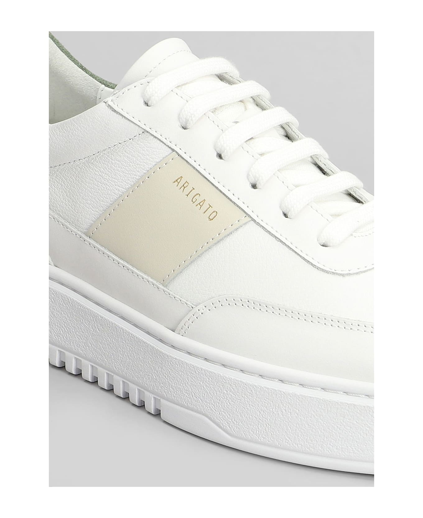 Axel Arigato Orbit Vintage Sneakers In White Suede And Fabric - white