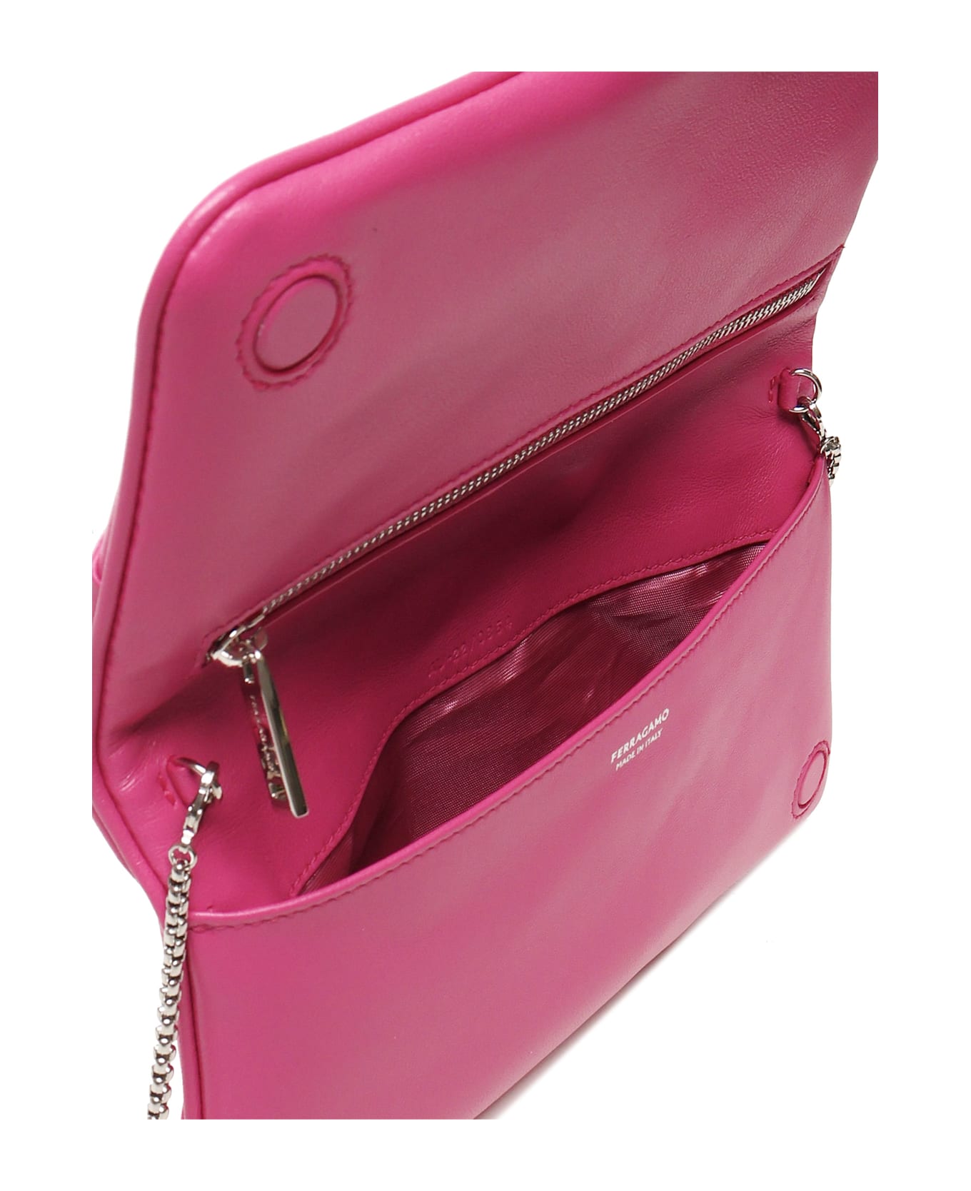 Ferragamo Wallet With Shoulder Strap - Pink